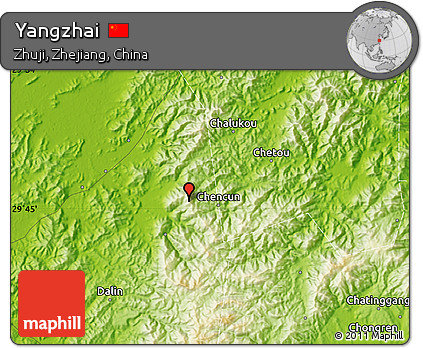 Physical Map of Yangzhai