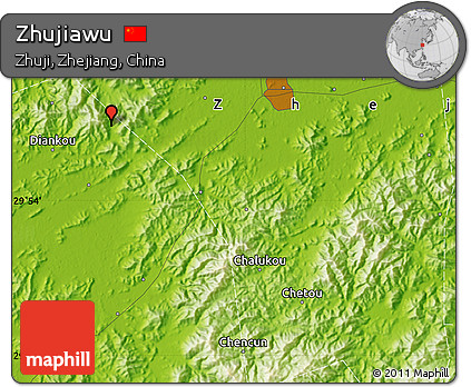 Physical Map of Zhujiawu