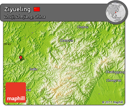 Physical Map of Ziyueling
