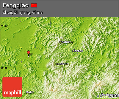 Physical Map of Fengqiao