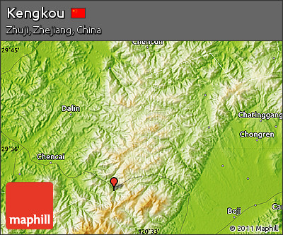 Physical Map of Kengkou