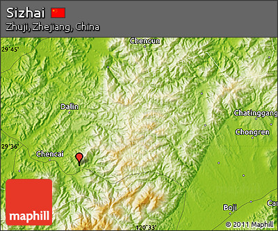 Physical Map of Sizhai