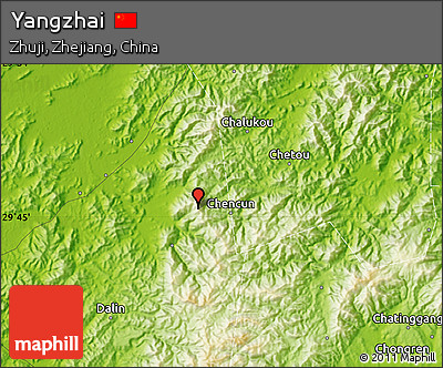 Physical Map of Yangzhai