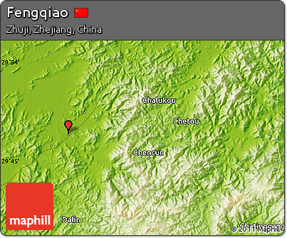 Physical Map of Fengqiao