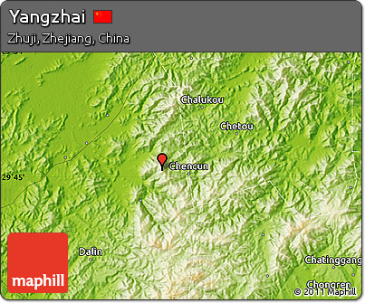 Physical Map of Yangzhai