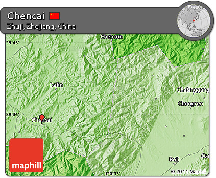 Political Map of Chencai