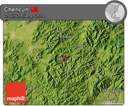 Satellite Map of Chencun