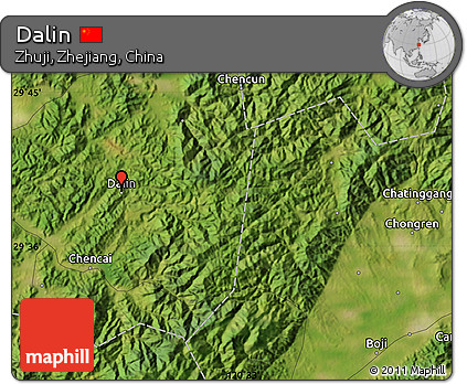 Satellite Map of Dalin