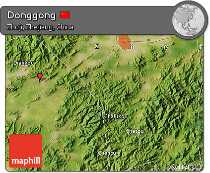 Satellite Map of Donggong