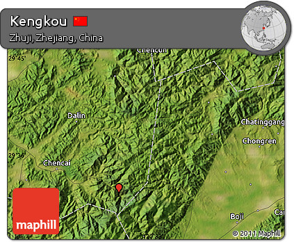 Satellite Map of Kengkou