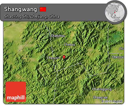 Satellite Map of Shangwang