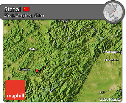 Satellite Map of Sizhai