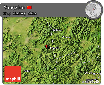 Satellite Map of Yangzhai