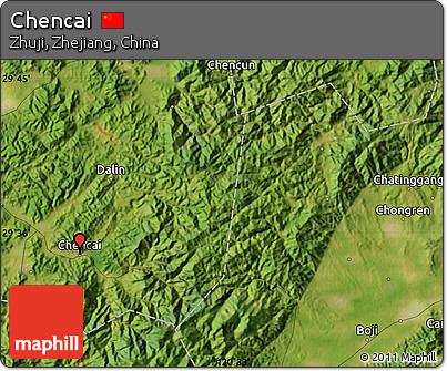 Satellite Map of Chencai