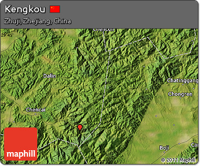 Satellite Map of Kengkou