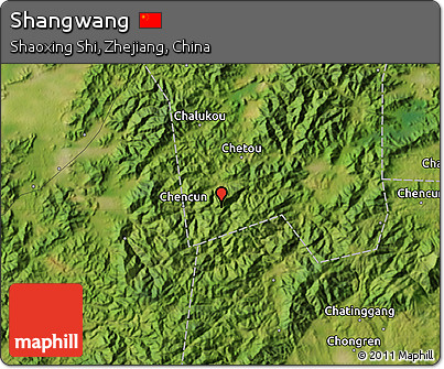 Satellite Map of Shangwang