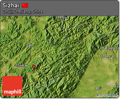 Satellite Map of Sizhai