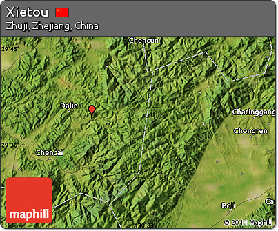 Satellite Map of Xietou