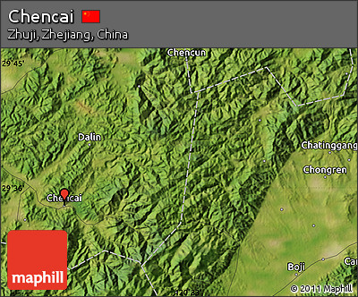 Satellite Map of Chencai