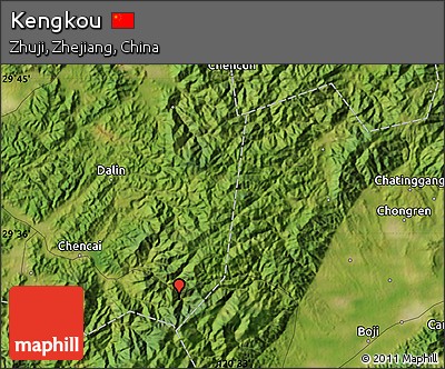 Satellite Map of Kengkou