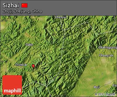 Satellite Map of Sizhai