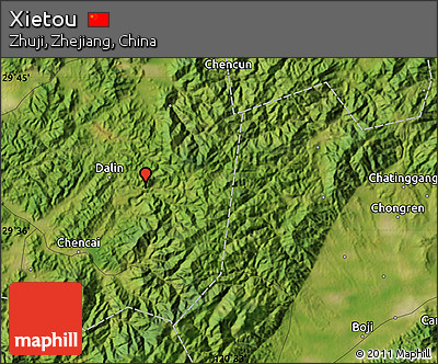 Satellite Map of Xietou
