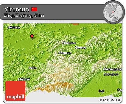 Physical Panoramic Map of Yirencun