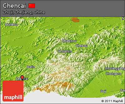 Physical Panoramic Map of Chencai