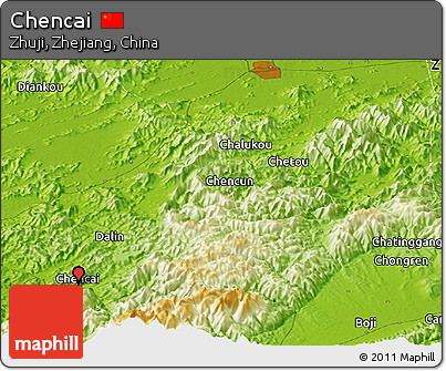 Physical Panoramic Map of Chencai