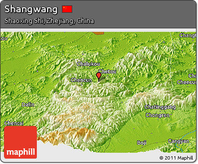 Physical Panoramic Map of Shangwang
