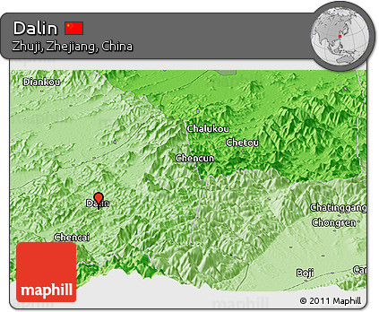 Political Panoramic Map of Dalin