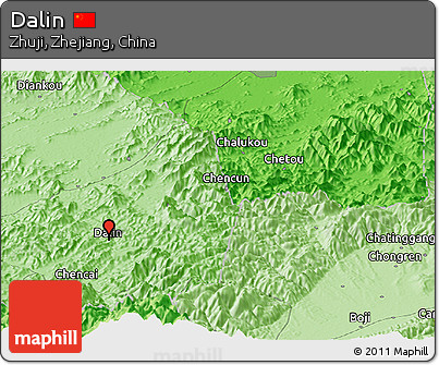 Political Panoramic Map of Dalin
