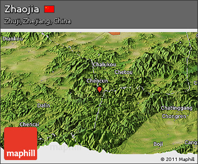 Satellite Panoramic Map of Zhaojia