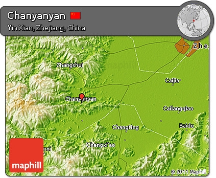 Physical 3D Map of Chanyanyan