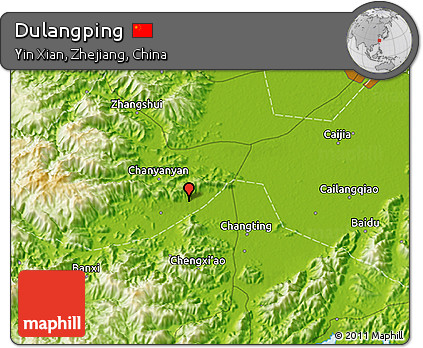 Physical 3D Map of Dulangping