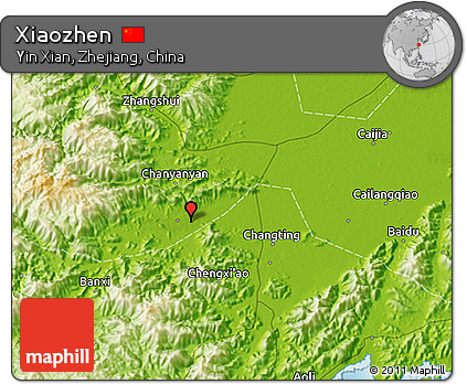 Physical 3D Map of Xiaozhen