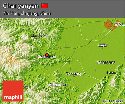 Physical 3D Map of Chanyanyan
