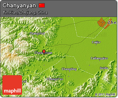 Physical 3D Map of Chanyanyan