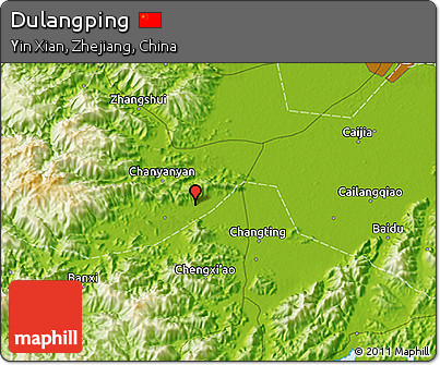 Physical 3D Map of Dulangping
