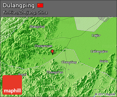 Political 3D Map of Dulangping