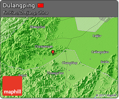 Political 3D Map of Dulangping
