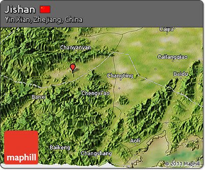 Satellite 3D Map of Jishan