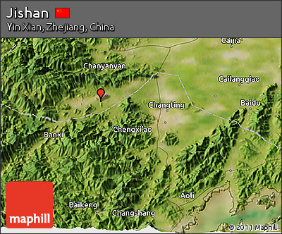Satellite 3D Map of Jishan