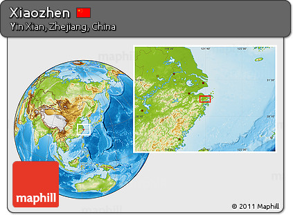Physical Location Map of Xiaozhen