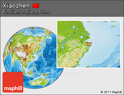 Physical Location Map of Xiaozhen