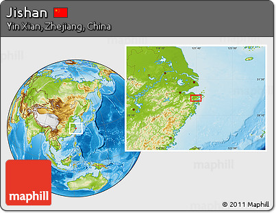 Physical Location Map of Jishan