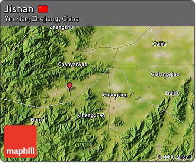 Satellite Map of Jishan