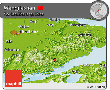 Physical Panoramic Map of Wangjiashan