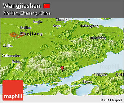 Physical Panoramic Map of Wangjiashan