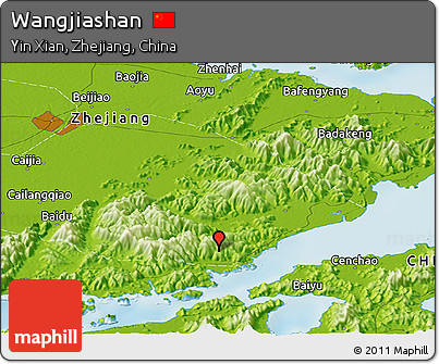 Physical Panoramic Map of Wangjiashan